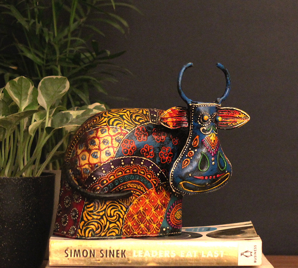 Wooden Cow Embossed Painting