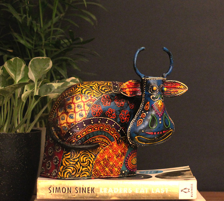 Wooden Cow Embossed Painting