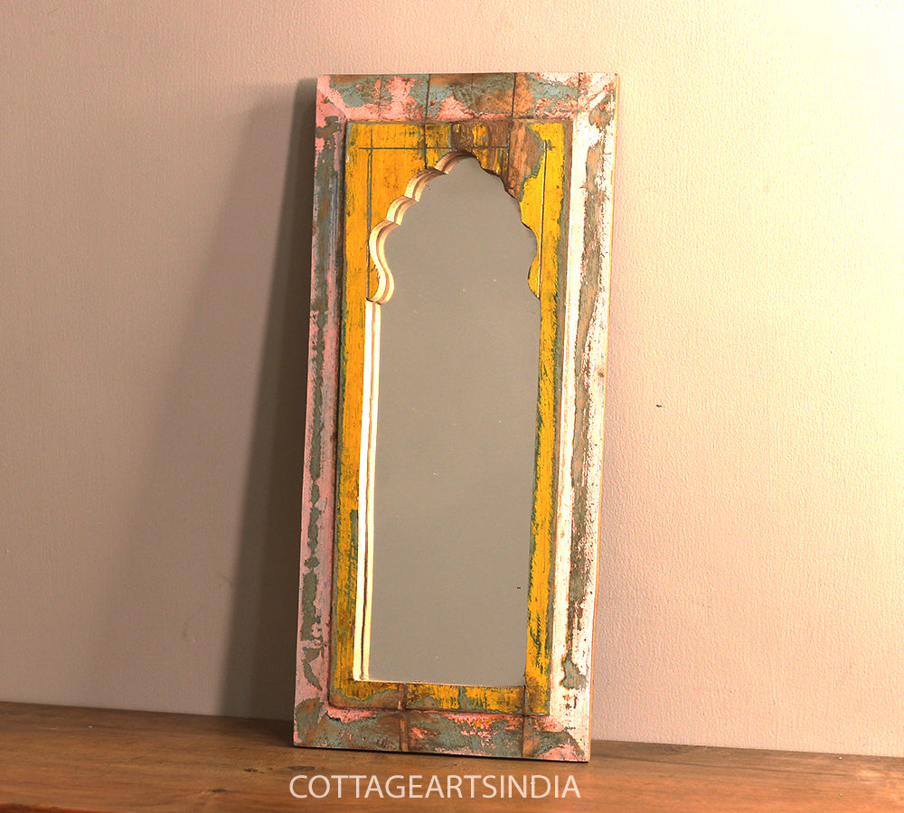 Vintage Wood Mirror Jharokha