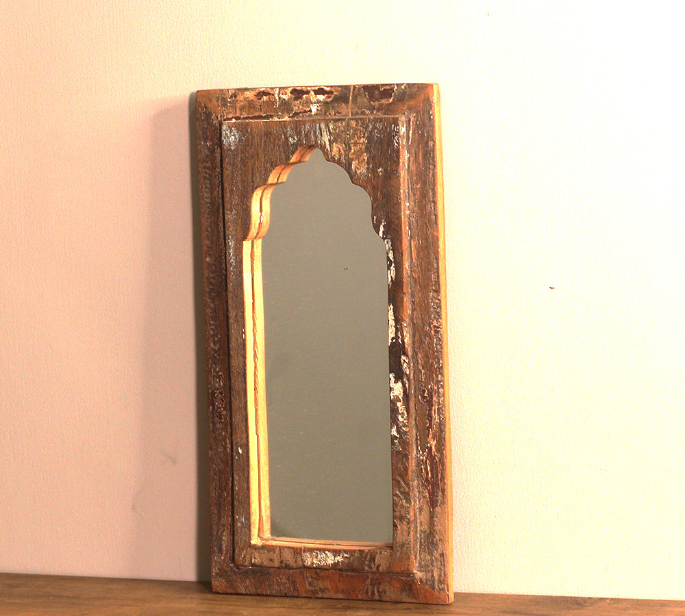 Vintage Wood Mirror Jharokha