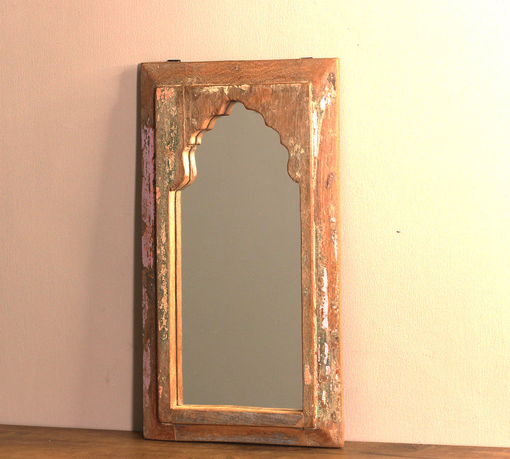 Vintage Wood Mirror Jharokha