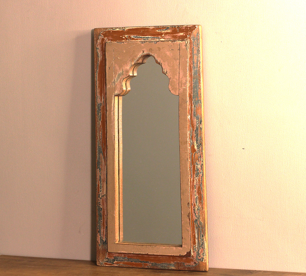 Vintage Wood Mirror Jharokha