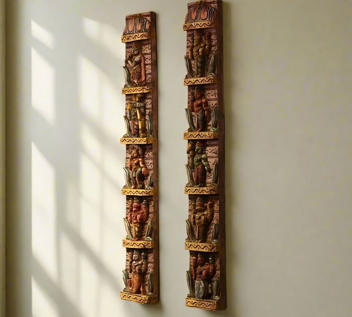 Wooden Wall Panel Dasavthar 36"-Set 0f 2