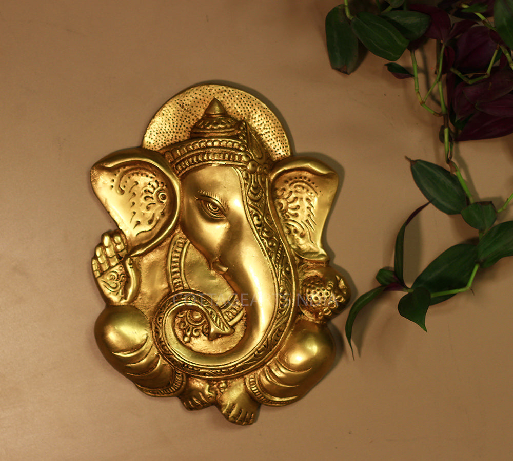 Brass Ganesh Wall Hanging