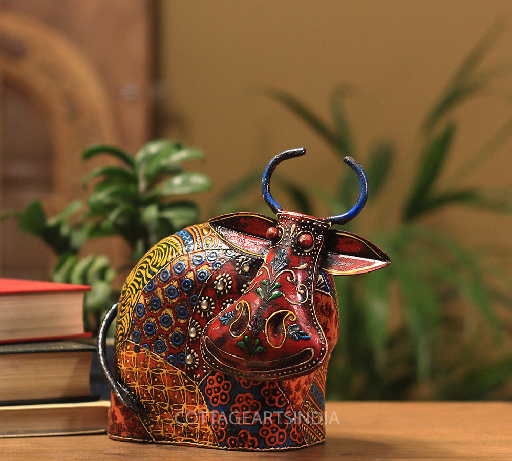 Wooden Cow Embossed Painting