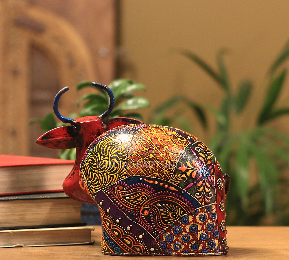 Wooden Cow Embossed Painting