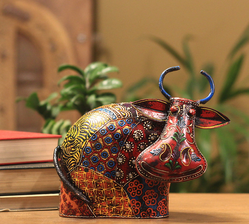 Wooden Cow Embossed Painting