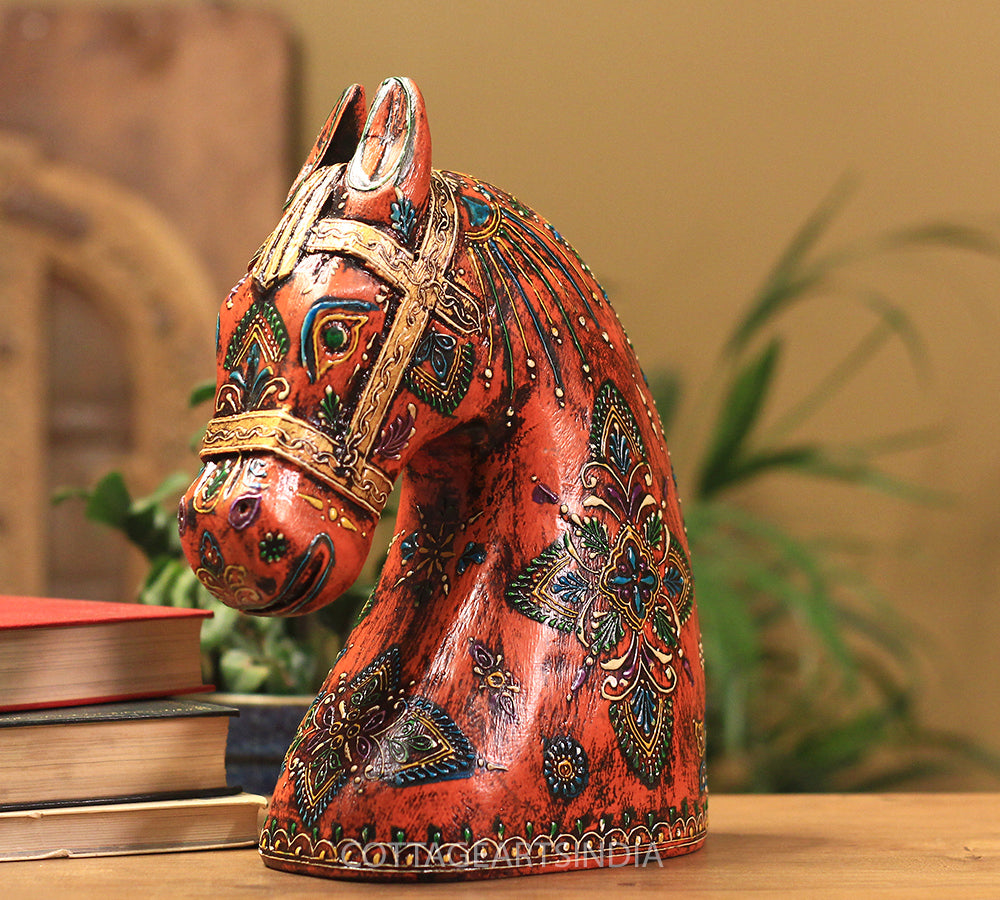 Wooden Horse Head 10.5 inches