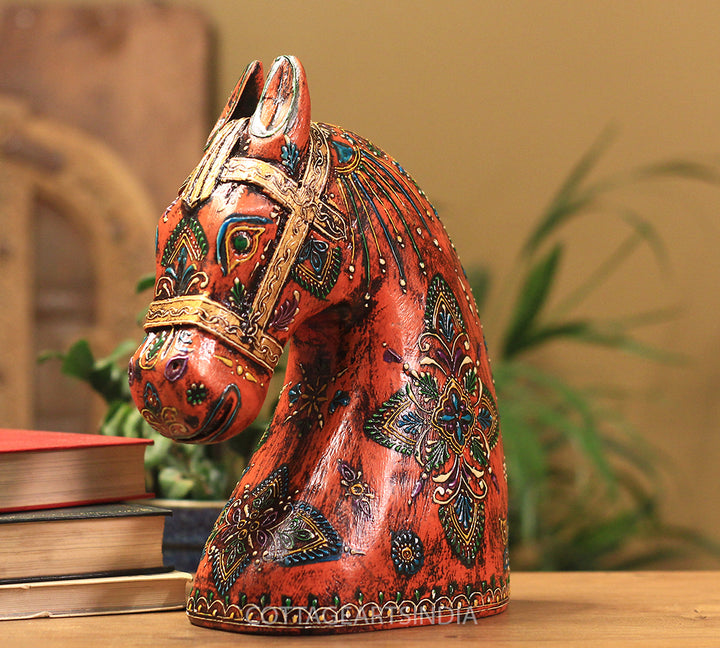 Wooden Horse Head 10.5 inches