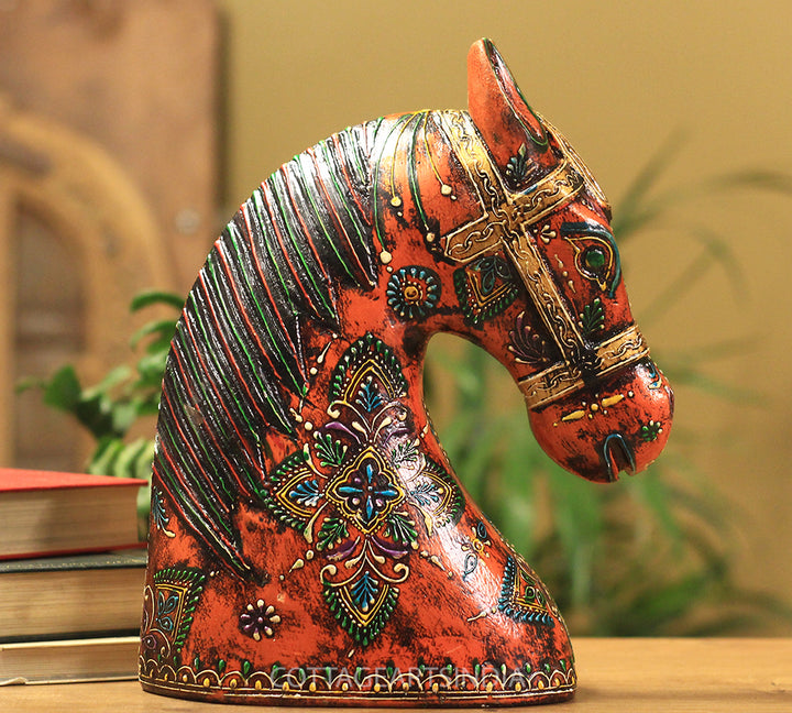 Wooden Horse Head 10.5 inches