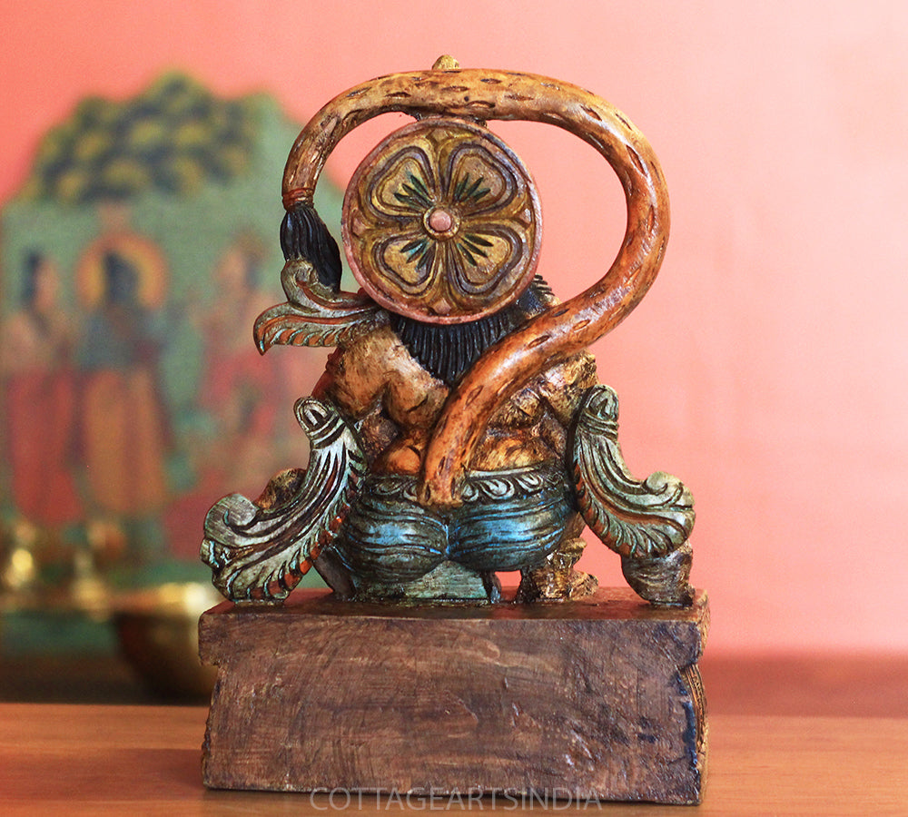 Wooden Hanuman 12"