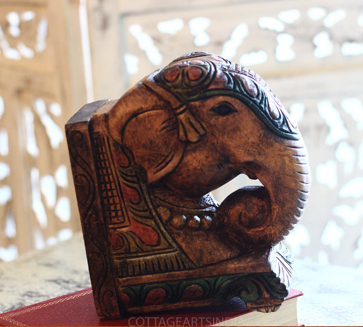 Wooden Elephant Wall Bracket