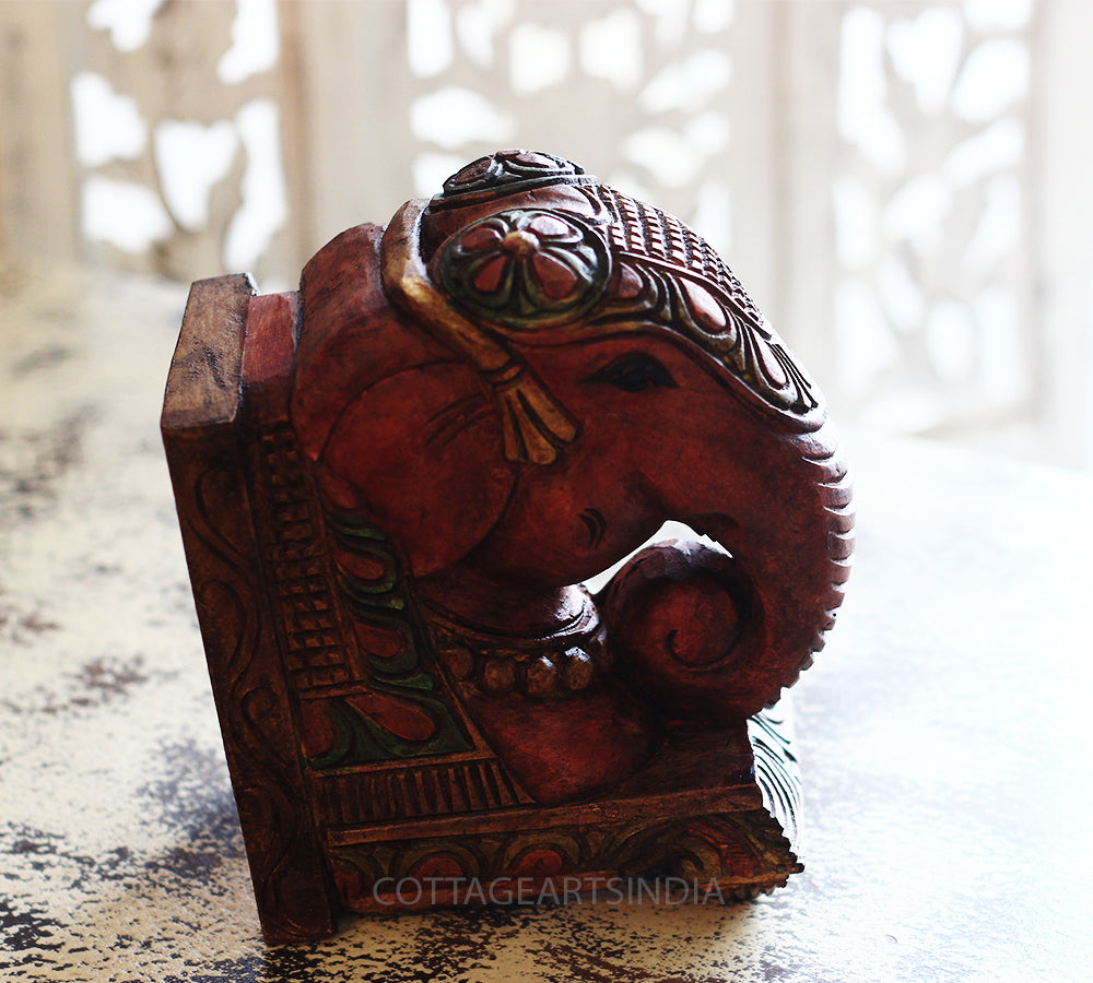 Wooden Elephant Wall Bracket