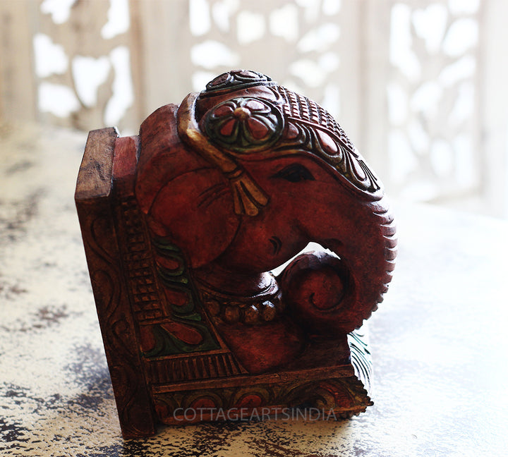 Wooden Elephant Wall Bracket