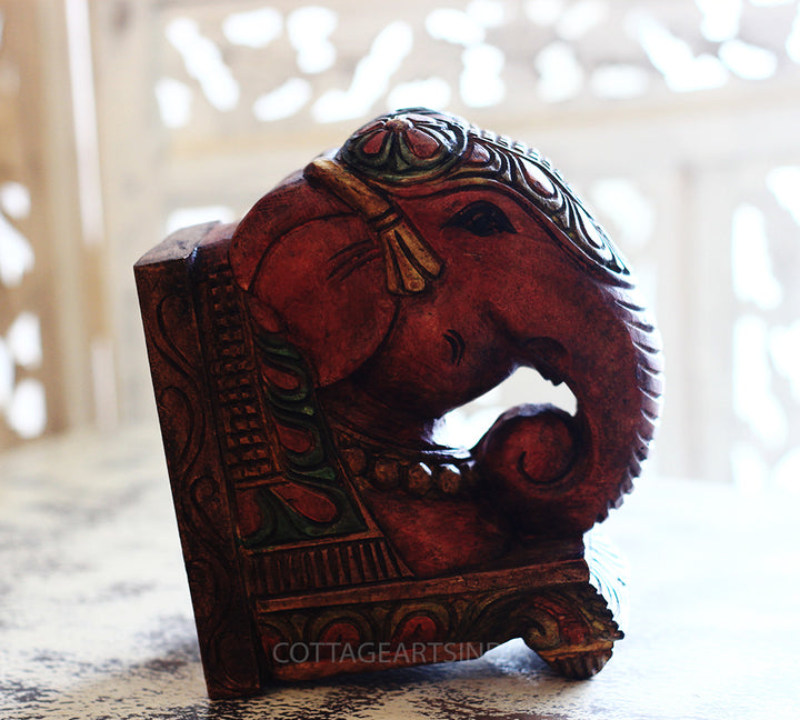 Wooden Elephant Wall Bracket