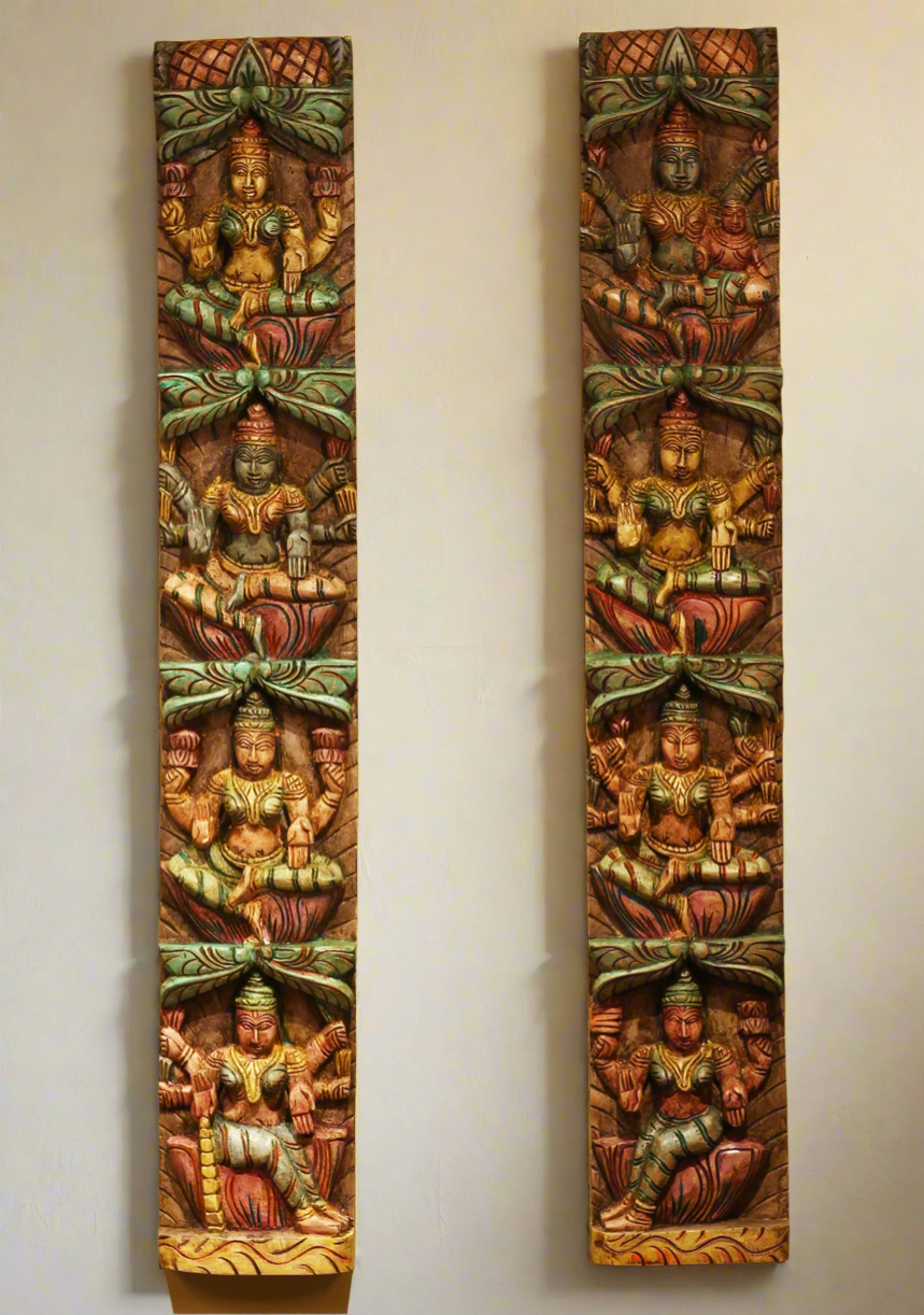 Wooden Wall Panel Ashtalakshmi 37"