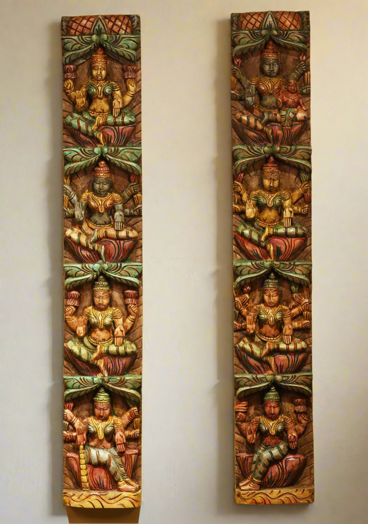 Wooden Wall Panel Ashtalakshmi 37"