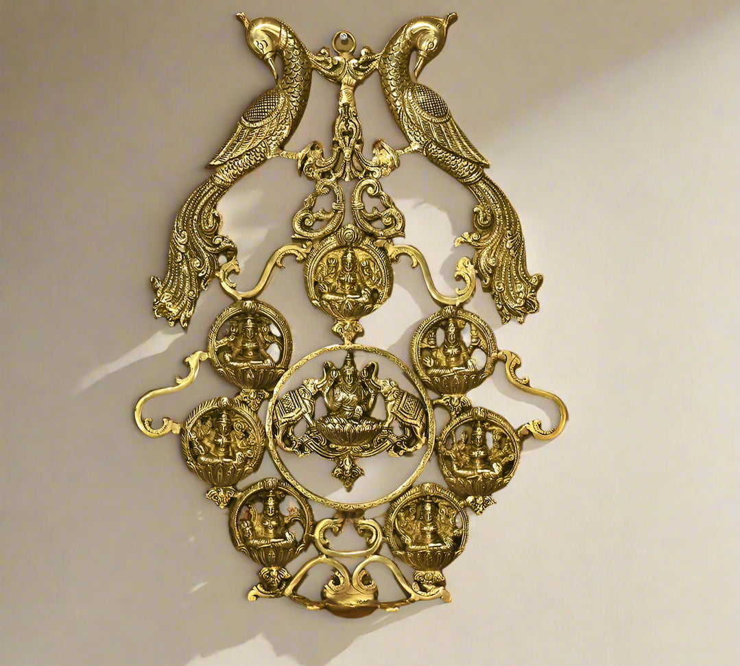 Brass Astalaxmi Wall Hanging