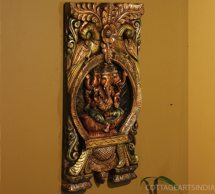 Wooden Ganesh Wall Hanging