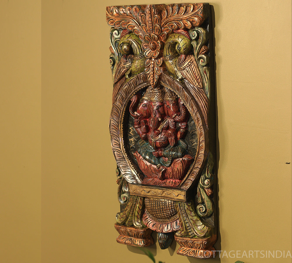 Wooden Ganesh Wall Hanging