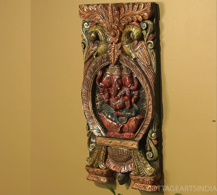 Wooden Ganesh Wall Hanging