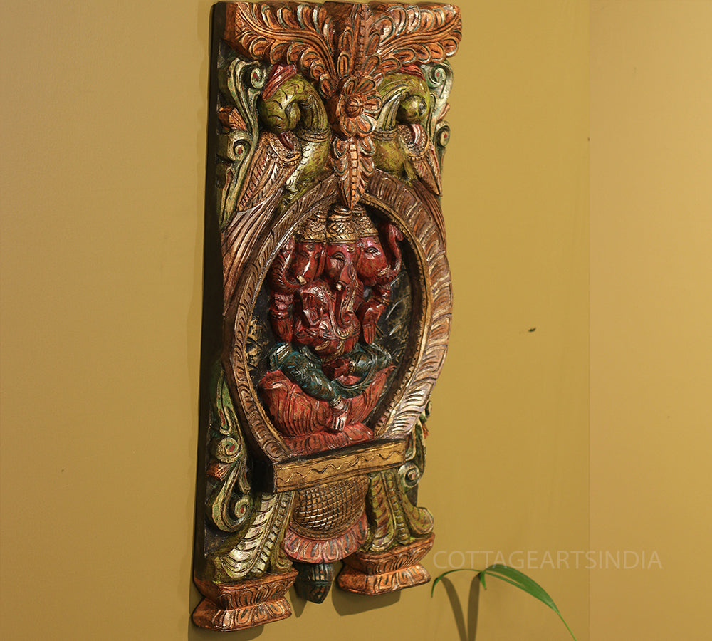 Wooden Ganesh Wall Hanging