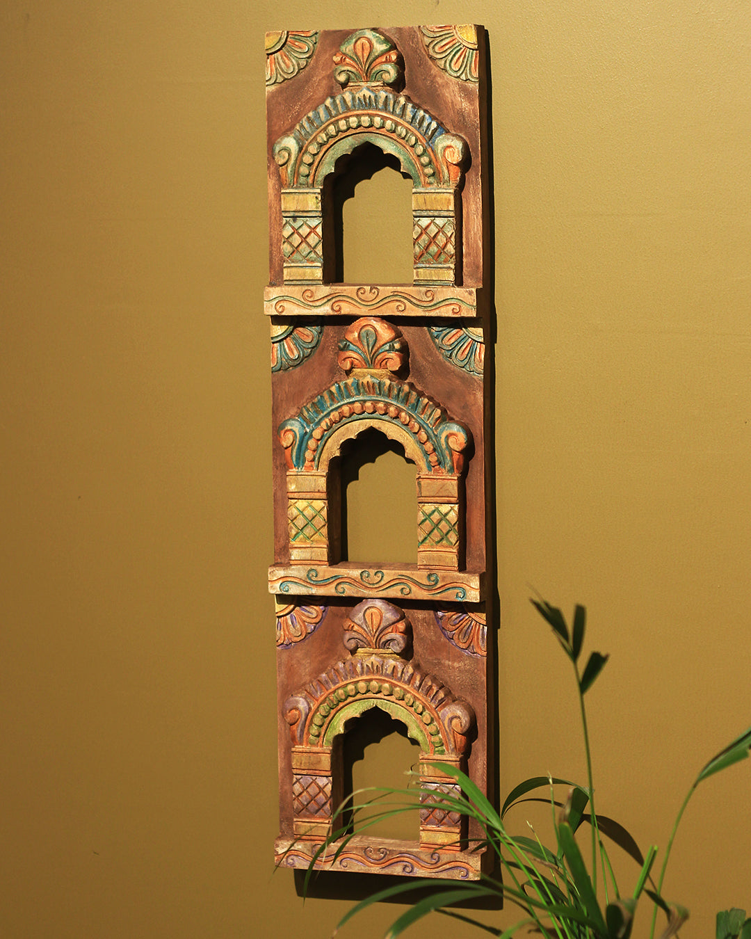 Wooden Jharokha Frame Wall Hanging
