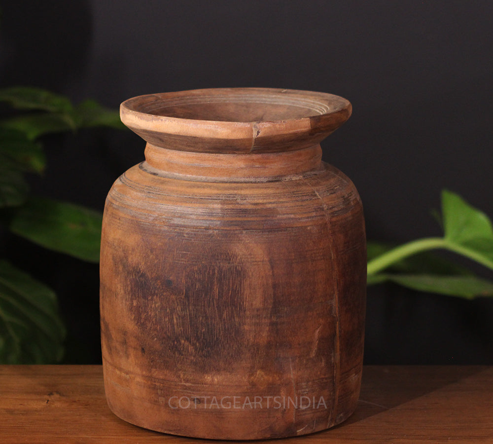 Wooden Vintage Pot