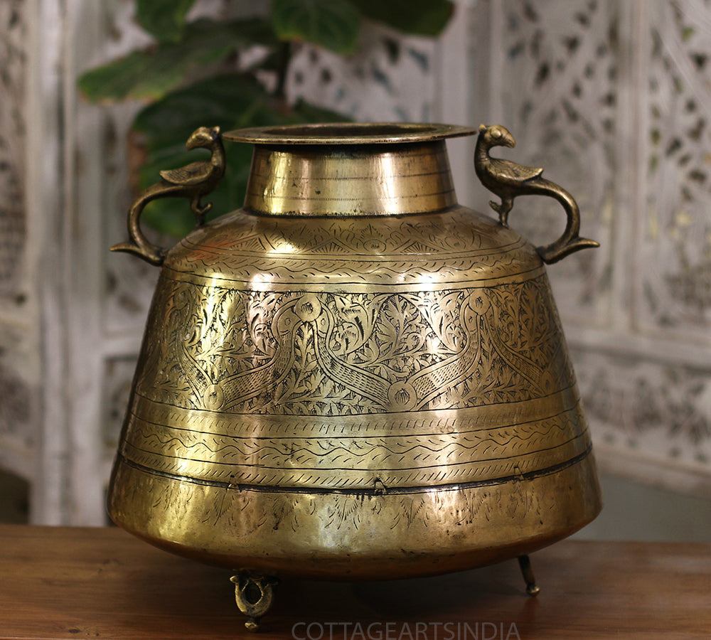 Brass Vintage Planter