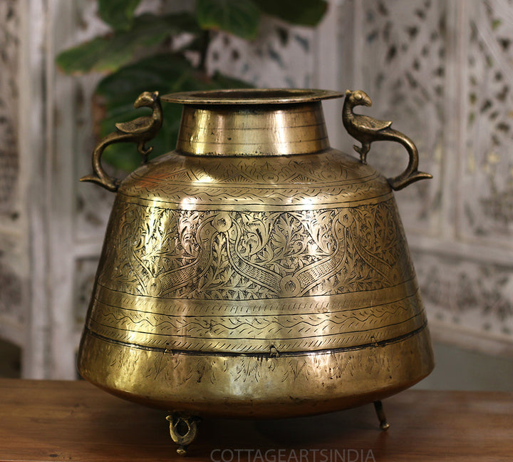 Brass Vintage Planter