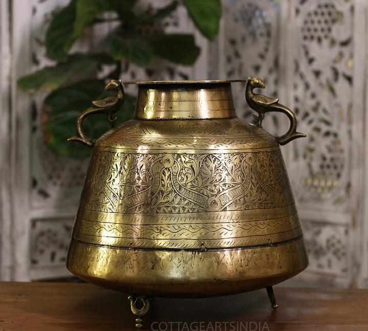 Brass Vintage Planter