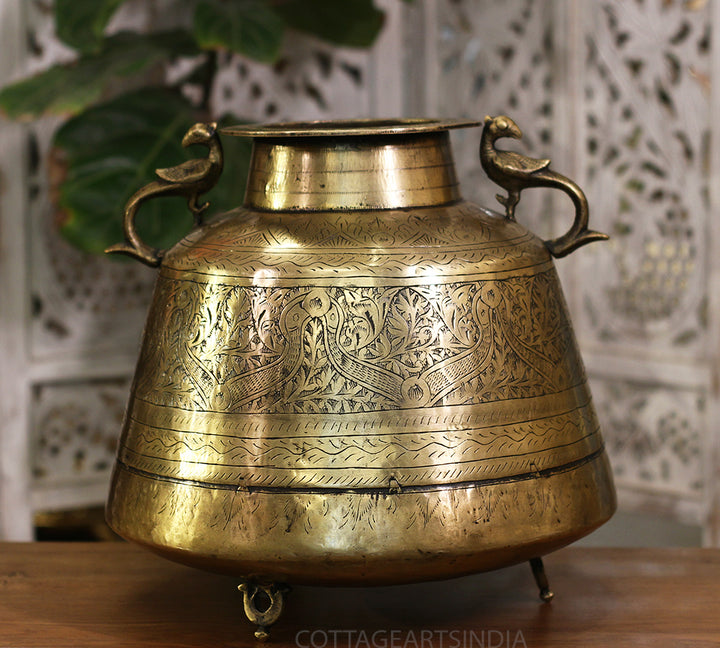 Brass Vintage Planter