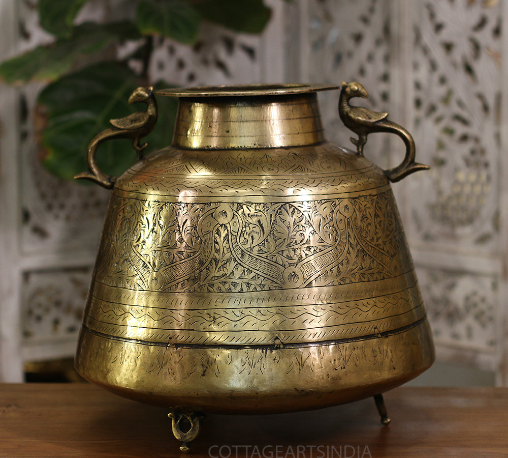 Brass Vintage Planter