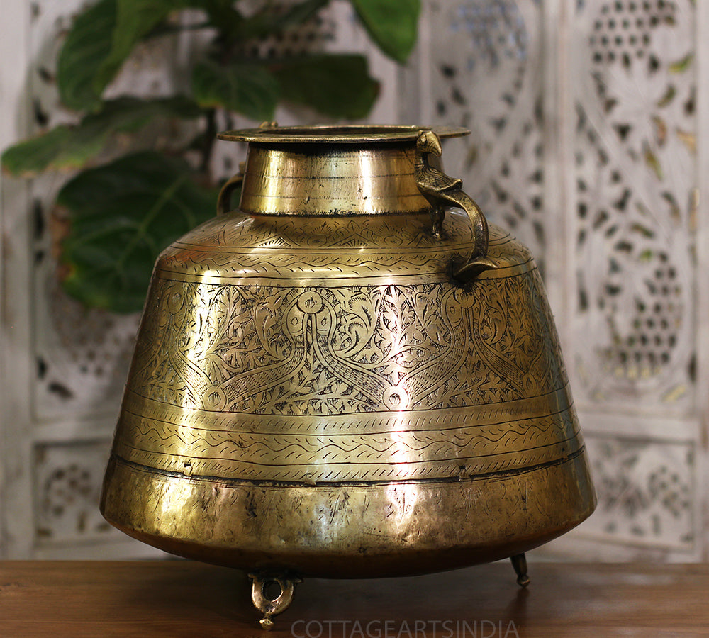 Brass Vintage Planter