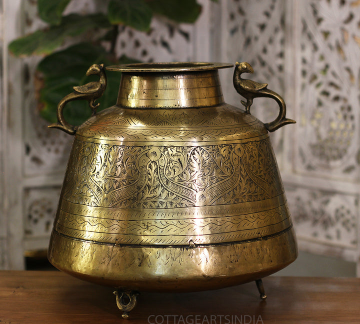 Brass Vintage Planter