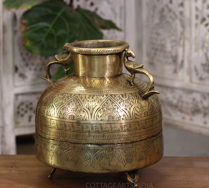 Brass Vintage Planter