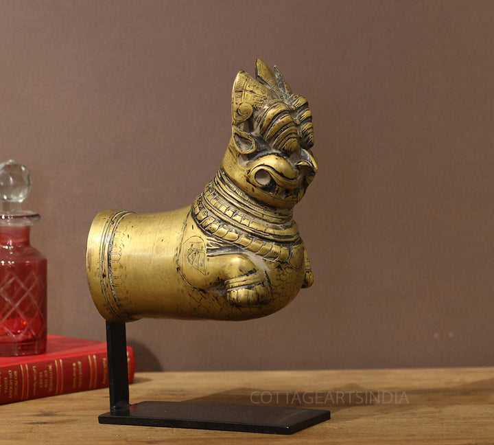 Brass Vintage Finish Palanquin on Stand