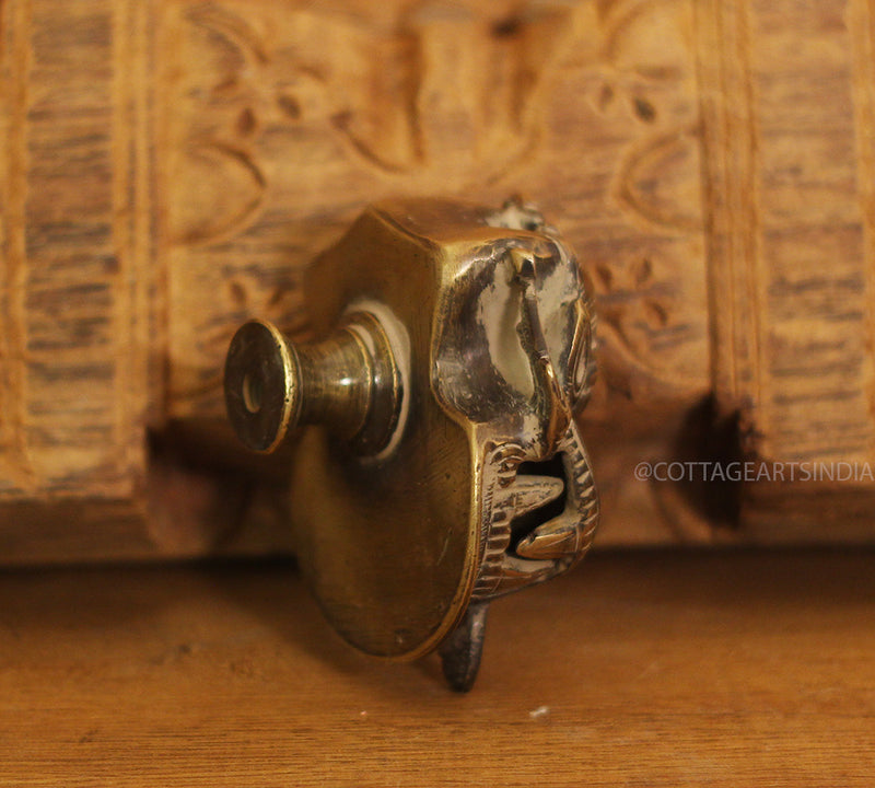Brass Vintage Finish Yali Door Knob