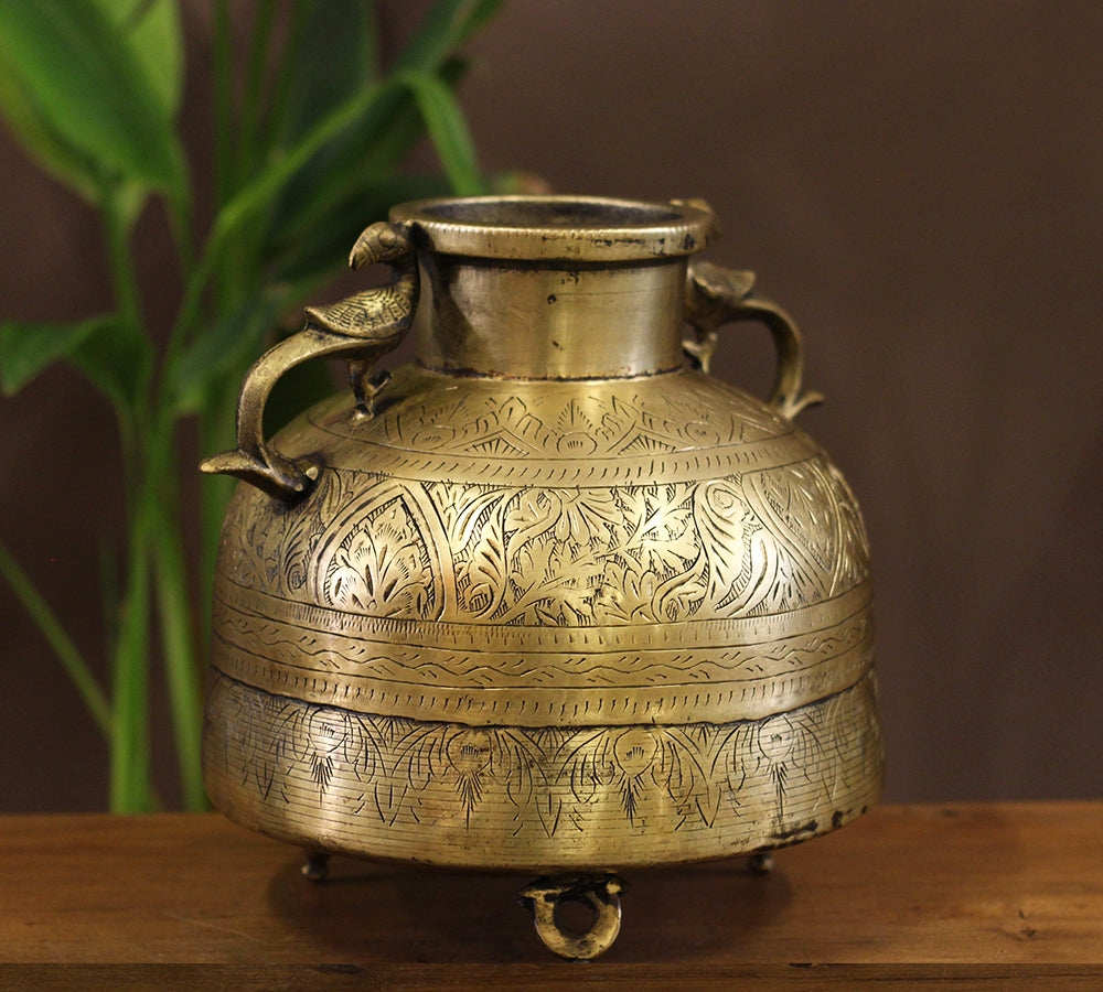 Brass Vintage Planter