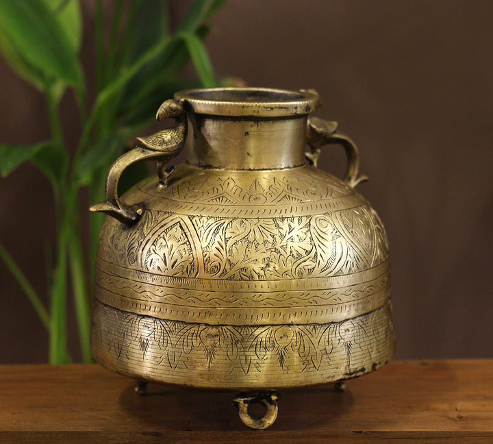 Brass Vintage Planter