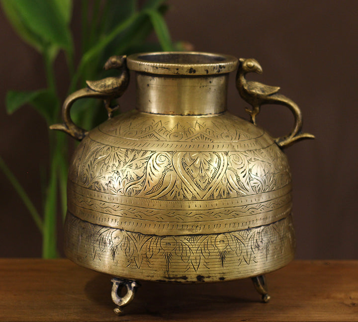 Brass Vintage Planter