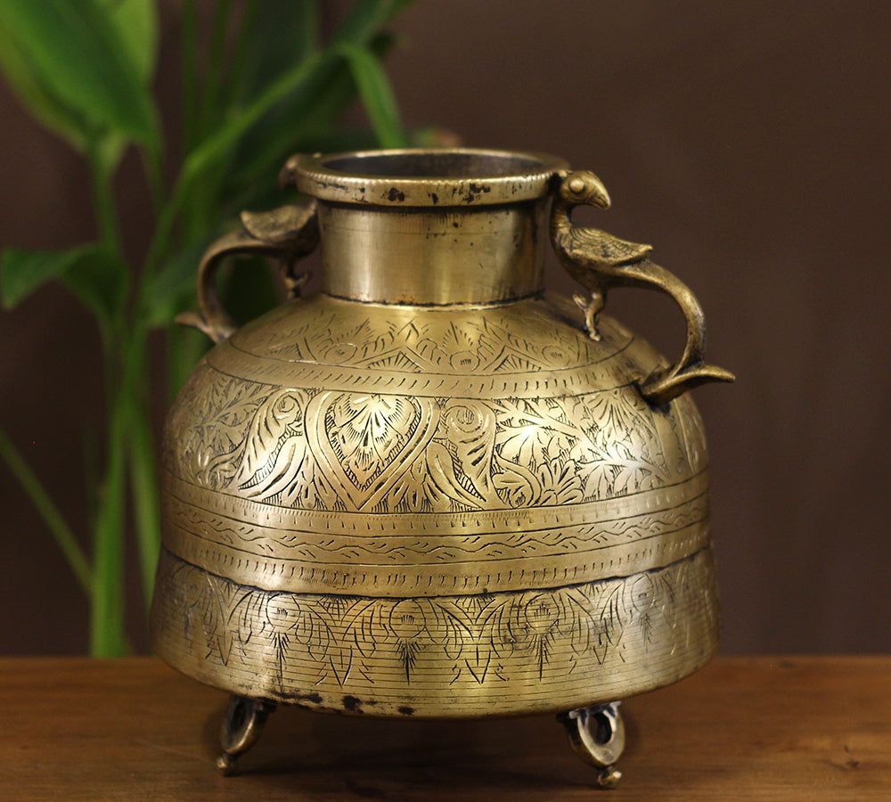 Brass Vintage Planter