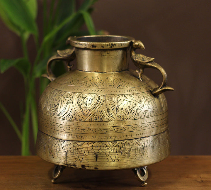 Brass Vintage Planter