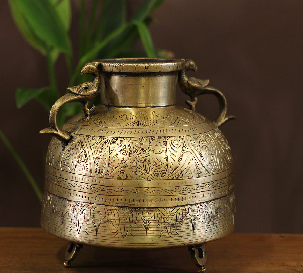 Brass Vintage Planter