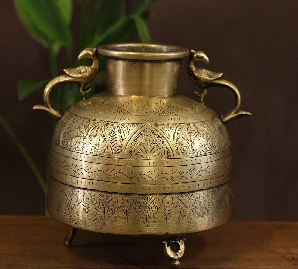 Brass Vintage Planter
