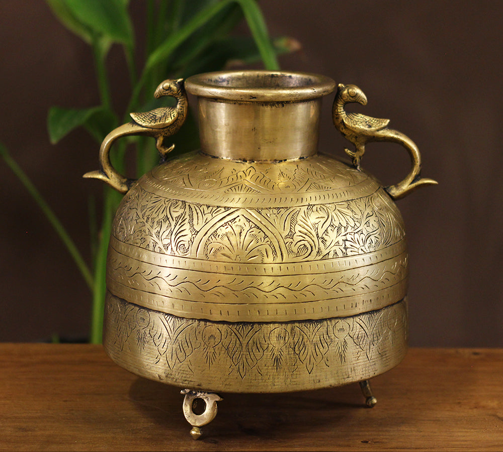 Brass Vintage Planter