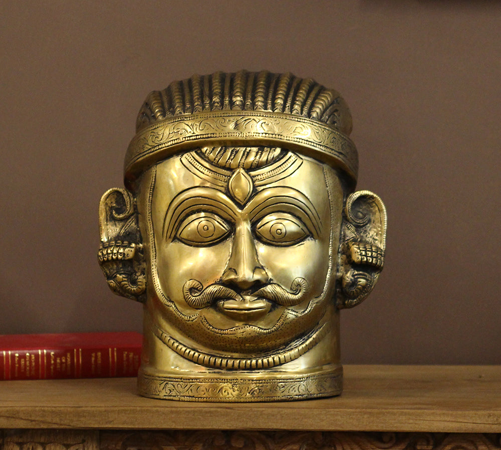 Brass Shiva -Gauri 12"-Full Head