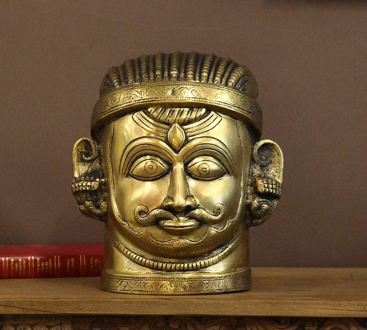 Brass Shiva Mukhlingam 12"