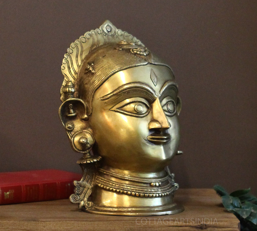 Brass Gauri Head 12"