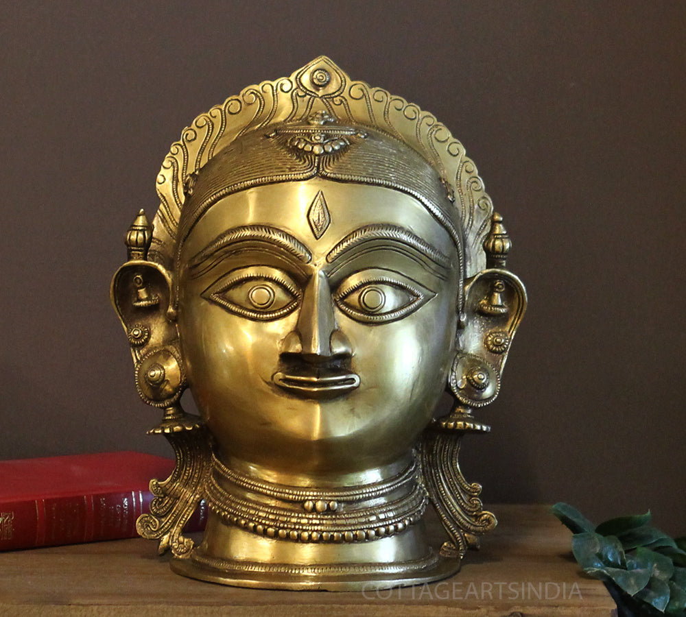 Brass Gauri Head 12"